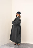 VICOLO Cappotto lungo grigio da donna TF0058 A195 VICOLO 