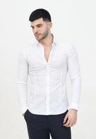 Camicia a manica lunga bianca da uomo 5C055B/A01 W103Bianco ottico PATRIZIA PEPE 
