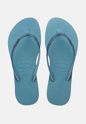 HAVAIANAS Infraito Havaianas Slim Sparkle celeste da donna 4148922 1056 HAVAIANAS 