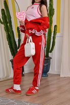 Pantalone sportivo Adicolor SST rosso per bambino e bambina IX7631  ADIDAS ORIGINALS 