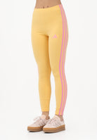 ADIDAS PERFORMANCE Leggings Essentials 3-Stripes arancio e rosa da donna KD2355 . ADIDAS PERFORMANCE 