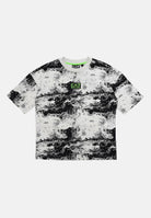 EA7 T-shirt a manica corta grigia e nera da bambino con stampa sul retro 7B000213AF16548 F8036 EA7 