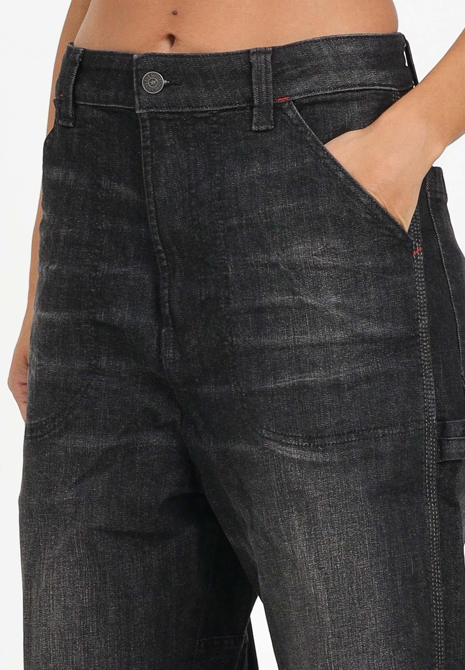 DIESEL Jeans D-Bart: Denim Nero Donna, Ragazzi e Bambini