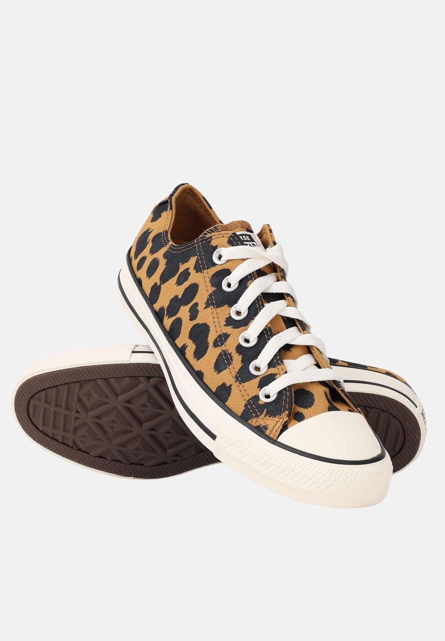 CONVERSE Sneakers Chuck Taylor All Star Cow Print beige da donna A17920C . CONVERSE 