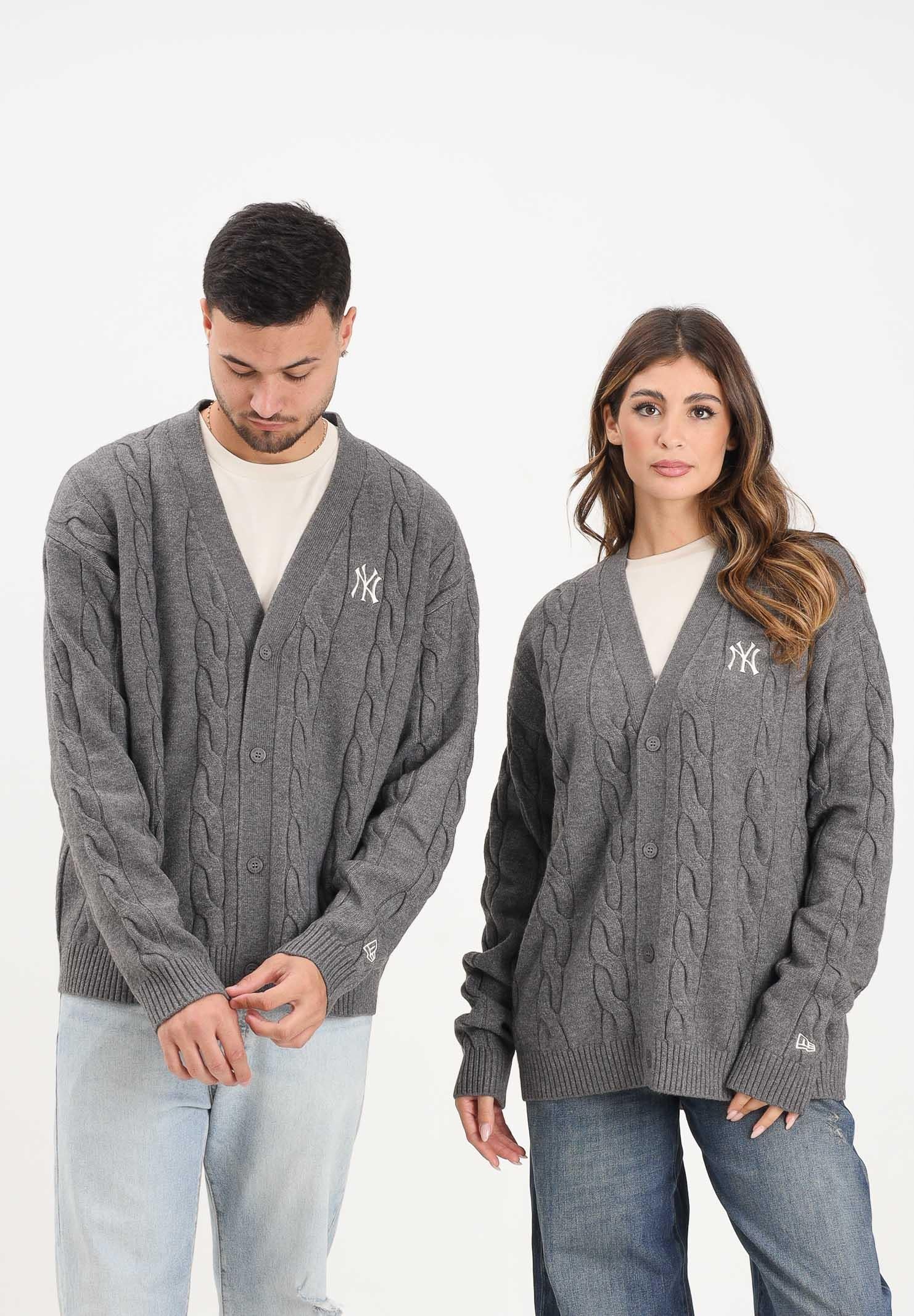 NEW ERA Cardigan New York Yankees MLB grigio per uomo e donna 60758743 . NEW ERA 