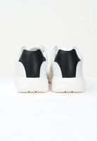 CALVIN KLEIN JEANS Sneakers bianche da uomo con logo e inserto nero YM0YM0134401W . CALVIN KLEIN JEANS 