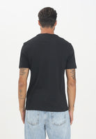 TOMMY HILFIGER T-shirt a manica corta nera da uomo con logo MW0MW39355BDS  TOMMY HILFIGER 