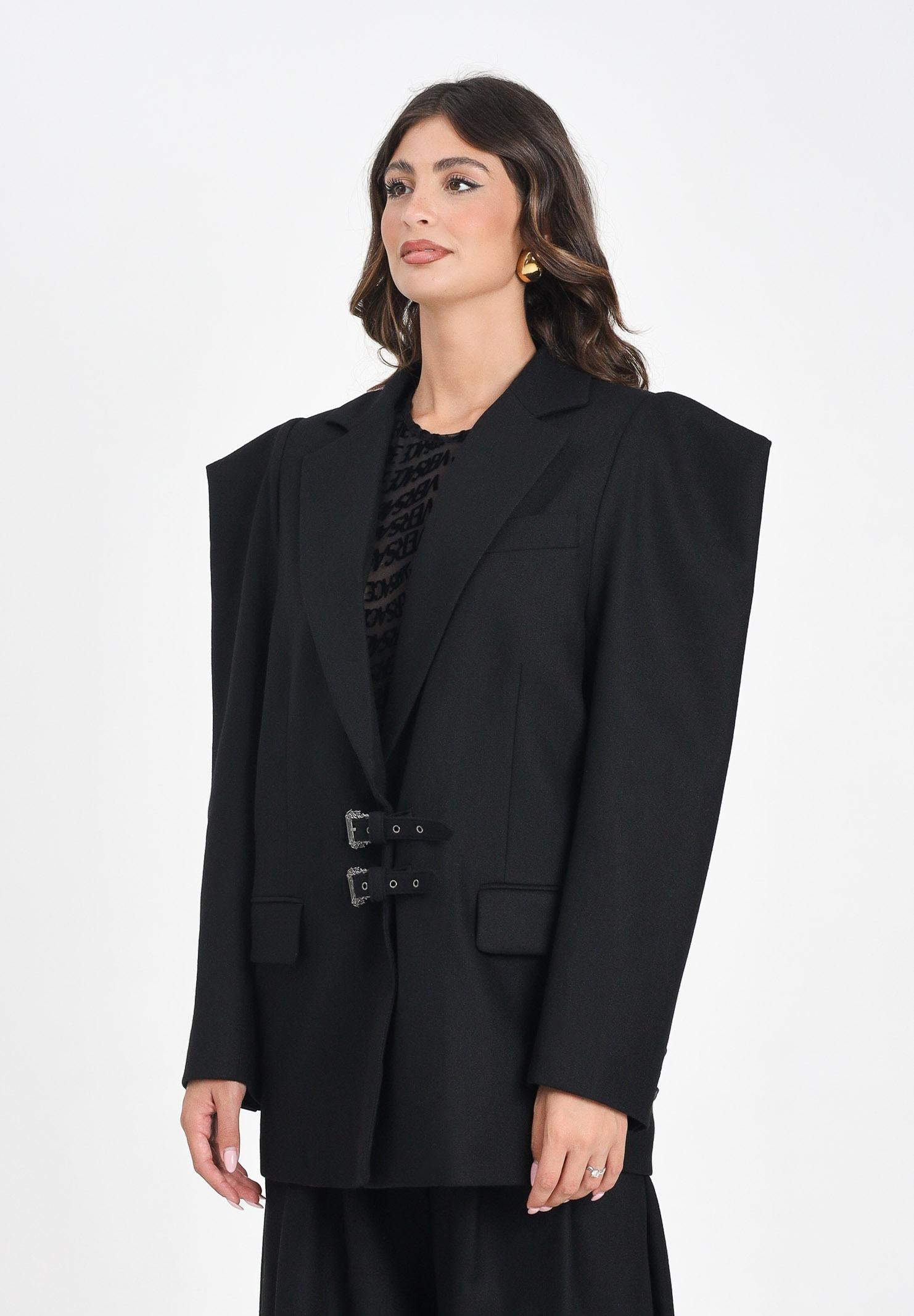 VERSACE JEANS COUTURE Giacca strutturata nera da donna 79HAQ705N0542 899 VERSACE JEANS COUTURE 