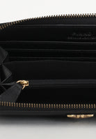 PINKO Portafogli zip-around in morbida pelle mano seta nero da donna 100250A0F1 Z99Q PINKO 