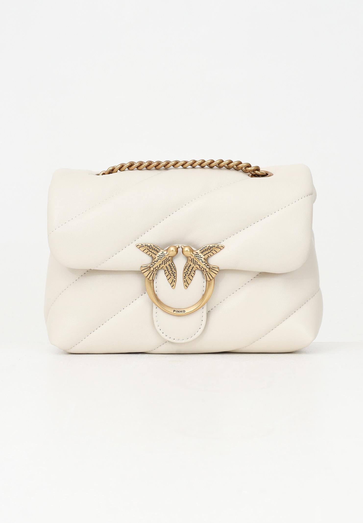 PINKO Borsa a tracolla Mini Love Bag Puff burro da donna 100039A0F2 Z14Q PINKO 
