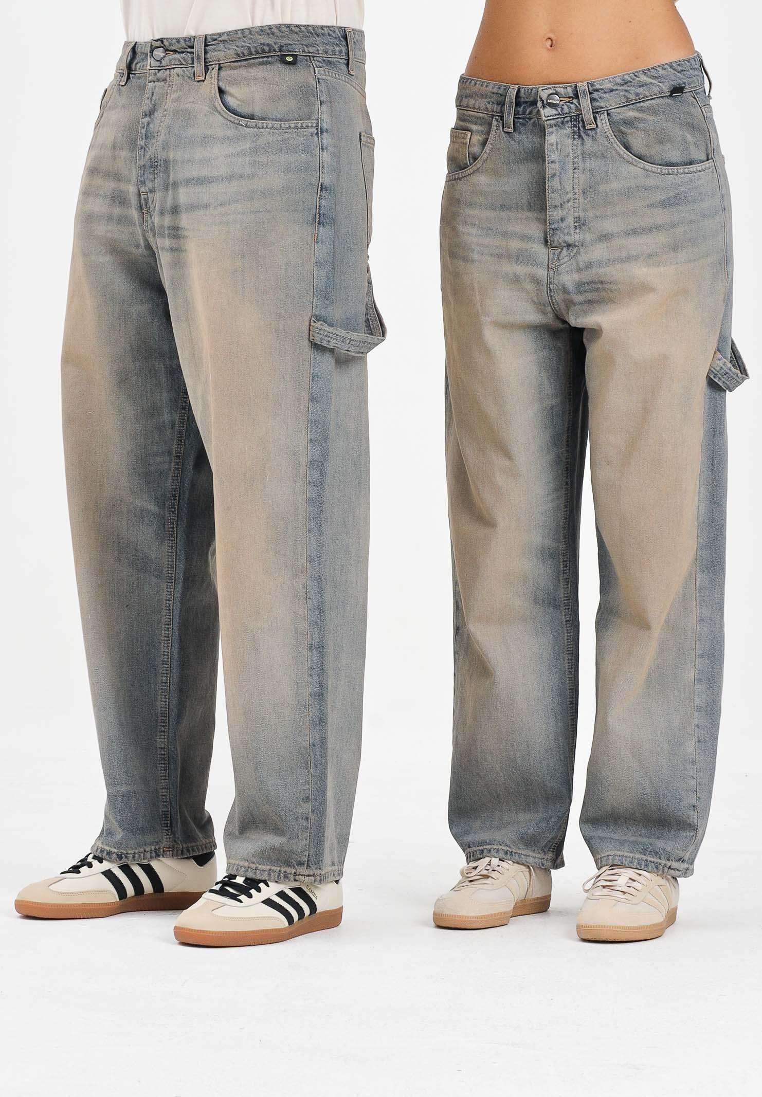 BARROW Jeans cargo in denim vintage per uomo e donna F5BWUADP021 400 BARROW 