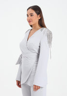 ALMA SANCHEZ Giacca Macea grigia da donna AS2526101TF 902 ALMA SANCHEZ 