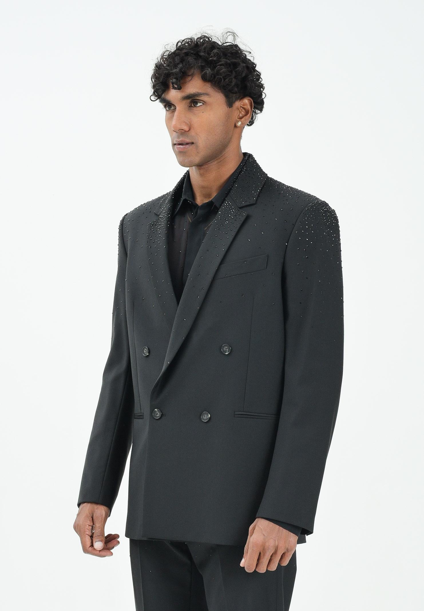 PATRIZIA PEPE giacca doppiopetto da uomo caratterizzato da stress 5S0743A685 K102 PATRIZIA PEPE 