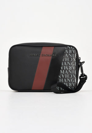 ARMANI EXCHANGE Pochette nera da uomo con motivo geometrico e logo XM001271AF11935 MC257 ARMANI EXCHANGE 