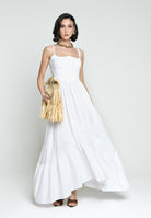 SANTAS Abito lungo DELIZIA bianco da donna PV2505 BIANCO SANTAS 