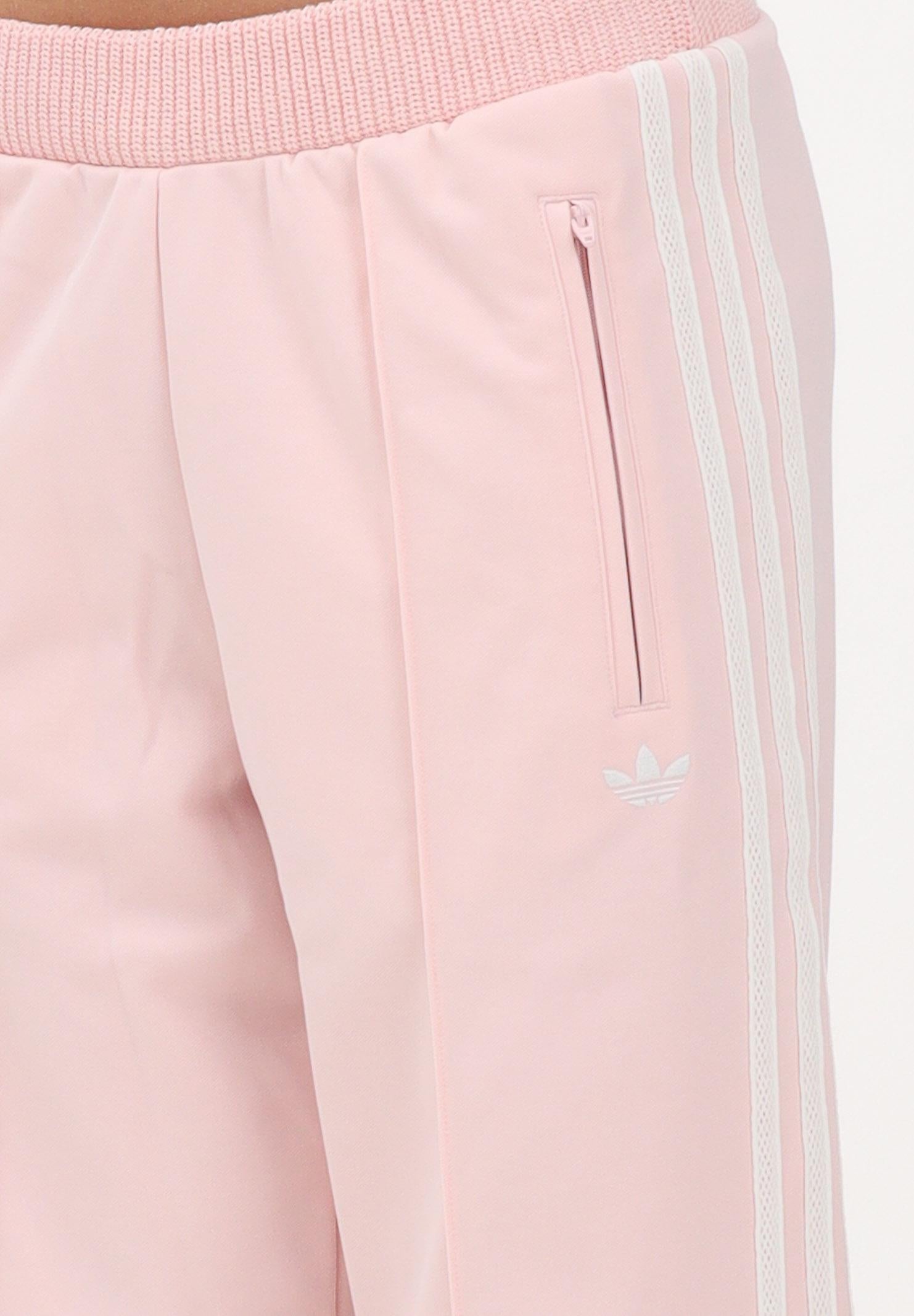 ADIDAS ORIGINALS Pantalone sportivo Firebird rosa da donna con dettagli in maglia all'uncinetto KD4315 . ADIDAS ORIGINALS 