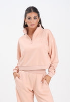 NEW ERA Felpa mezza zip New York Yankees MLB Tonal rosa da donna 60684430 . NEW ERA 