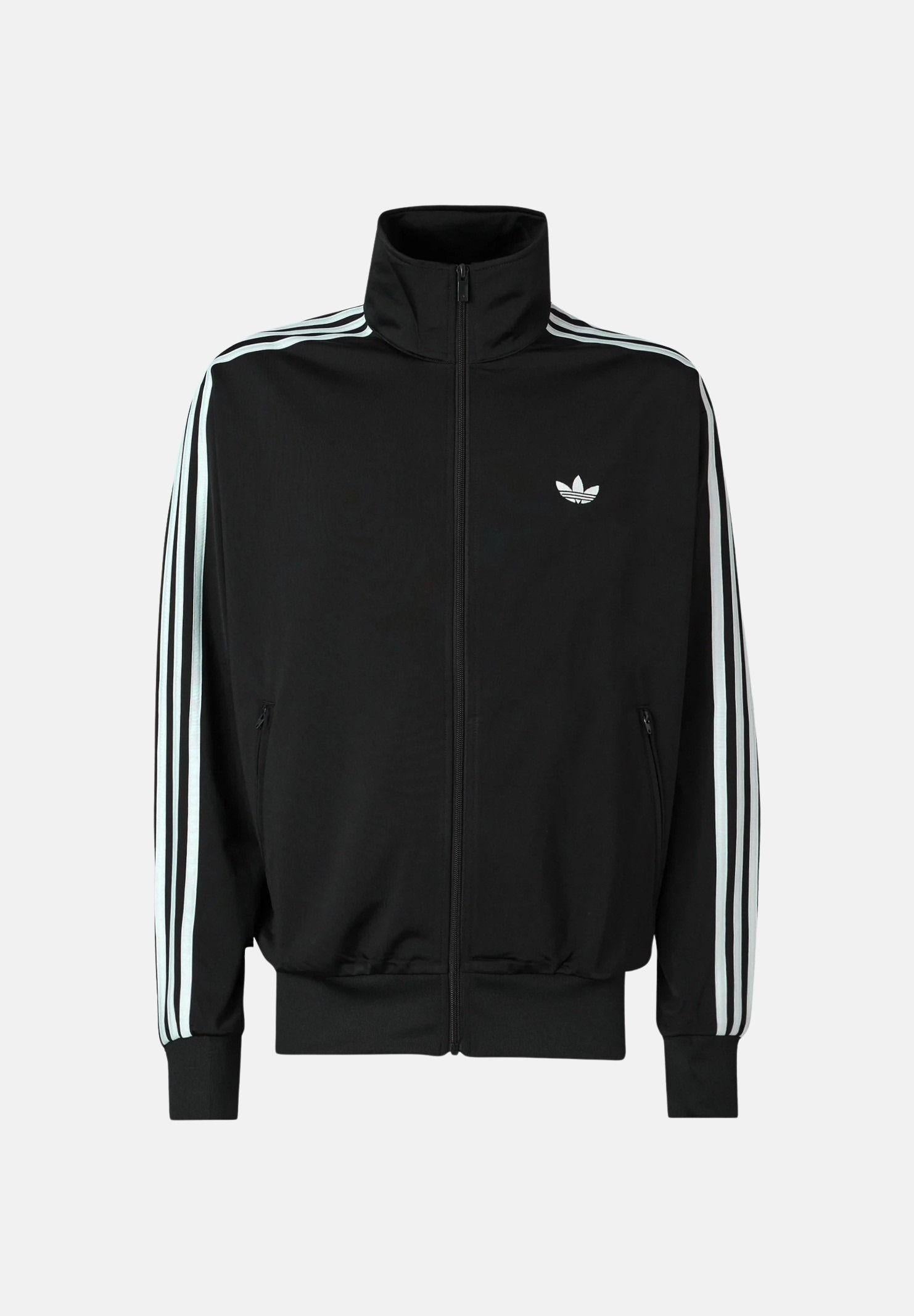 ADIDAS ORIGINALS Felpa con zip Firebird Adicolor Mesh nera da uomo KE0782 . ADIDAS ORIGINALS 