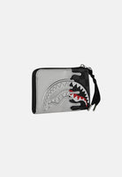 SPRAYGROUND Portafogli Silver Side Drip Black Check Shark nero e argento per uomo e donna 910W8931NSZ . SPRAYGROUND 