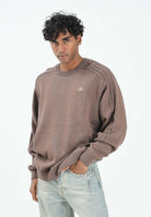 ADIDAS ORIGINALS Maglioncino girocollo Premium Essentials marrone da uomo JW3506  ADIDAS ORIGINALS 