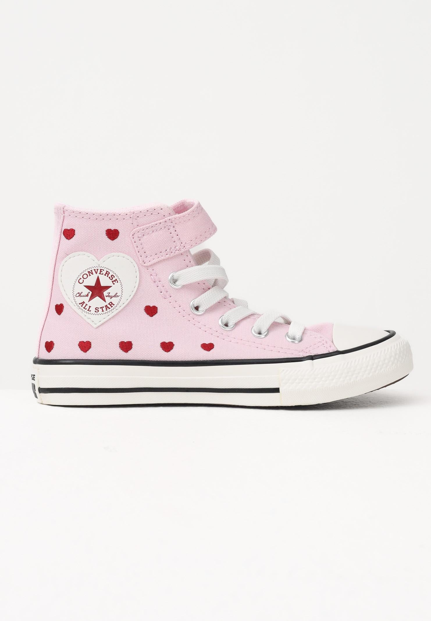 CONVERSE Sneakers Chuck Taylor All Star Easy-On Valentine's Day rosa da bambina A19066C . CONVERSE 