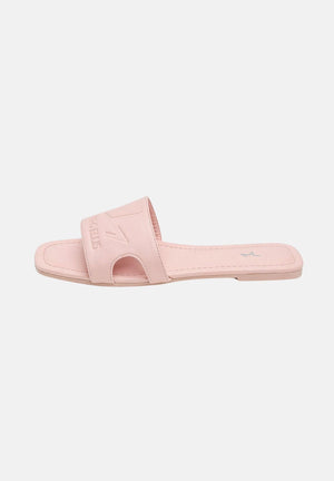 MARC ELLIS Ciabatte flat rosa da donna con logo ME261C150 LP3 MARC ELLIS 