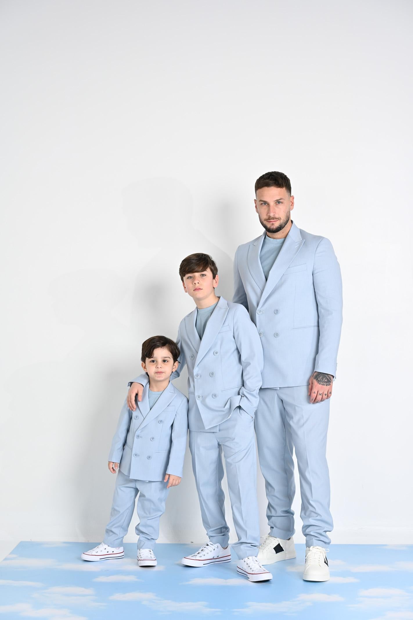 I'M BRIAN Pantalone azzurro polvere da bambino PA3265J POL I'M BRIAN 