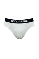 DSQUARED2 Slip bianco da uomo con micro-logo D9H136050S 100 DSQUARED2 