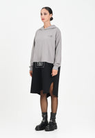 MAISON MARGIELA Abito maxi felpa grigia e nera per donna e ragazze dallo stile re-cut MM6 M60852MM04H M6C37 MAISON MARGIELA 