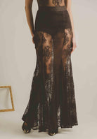 SANTAS Gonna lunga NUIT marrone da donna PV2628 MA SANTAS 
