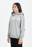 MARNI Felpa con cappuccio grigia per donna, ragazzi e bambini rifinita da logo Patch Marni ricamato M01266M00V0 0M923 MARNI 