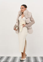 AKEP Abito midi panna da donna VSKD11033 V3 AKEP 