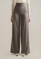 SANTAS Pantalone elegante POUVOIR grigio da donna con micro gessatura PV2626 GR SANTAS 