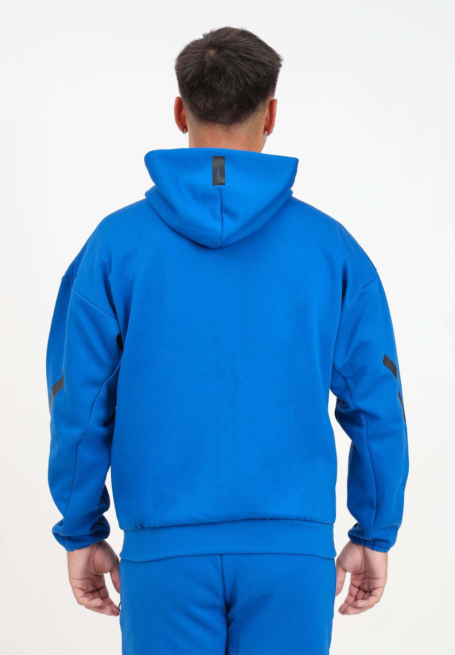 Felpa con zip Z.N.E. blu da uomo JF6388 . ADIDAS PERFORMANCE 