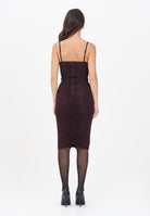 ELISABETTA FRANCHI Abito midi bordeaux da donna con drappeggi AB81556E2 EA4 ELISABETTA FRANCHI 