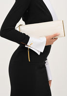 ELISABETTA FRANCHI Pochette bianco latte da donna con stampa cocco BS52A56E2 DZ9 ELISABETTA FRANCHI 