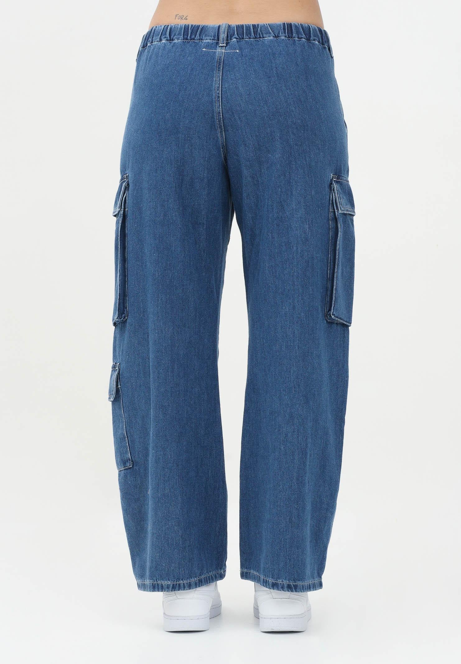 MAISON MARGIELA Jeans cargo in denim blu medio chiaro per donne, ragazze e bambine M60793MM04S M601 MAISON MARGIELA 