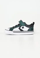 Sneakers Pro Blaze Easy-On bianche, nere e verdi da neonato A09333C . CONVERSE 