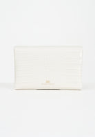 ELISABETTA FRANCHI Pochette bianco latte da donna con logo e nappina BS56A57E2 DZ9 ELISABETTA FRANCHI 