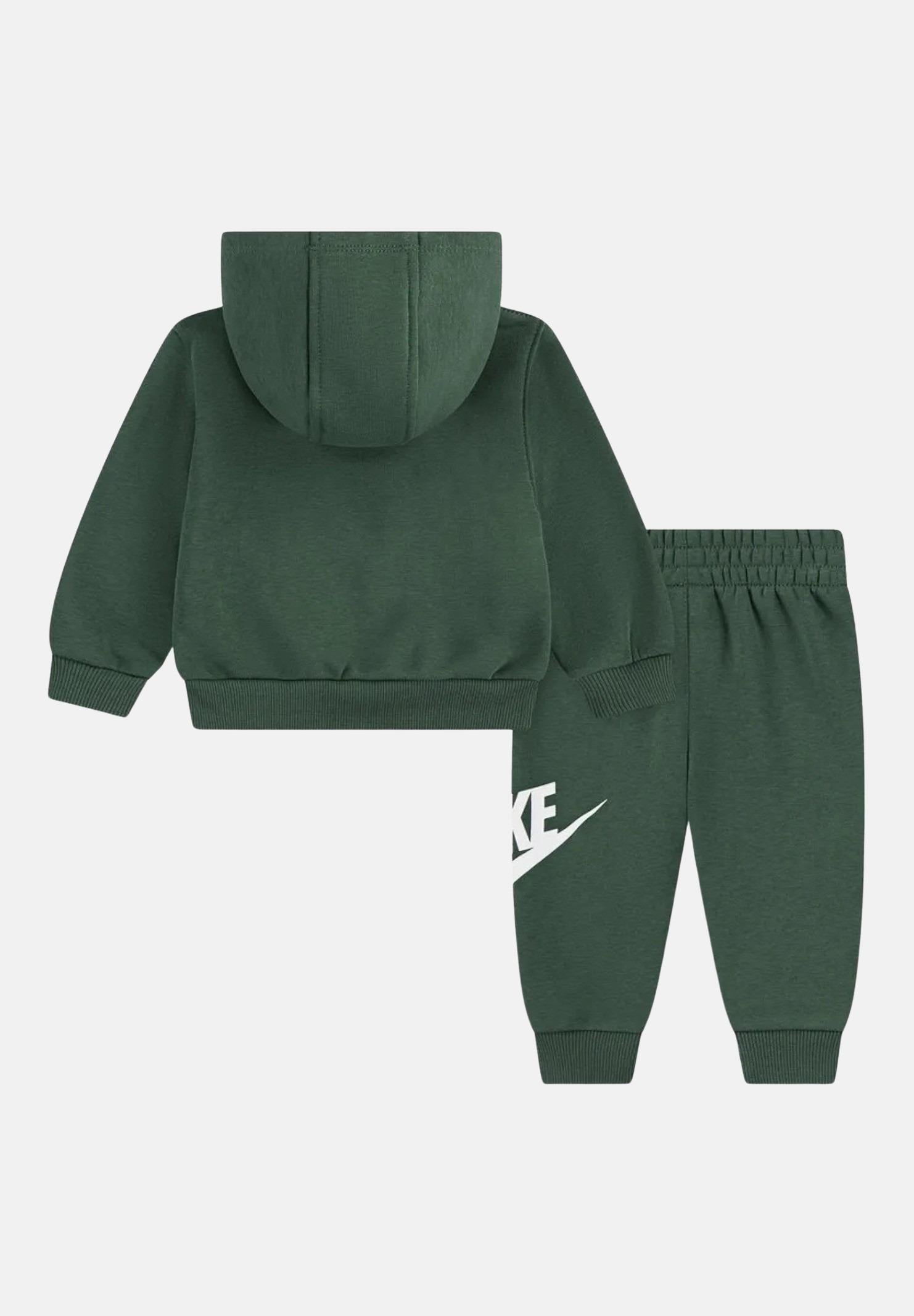 NIKE Tuta verde da neonato con stampa logo 66L135 F1J NIKE 