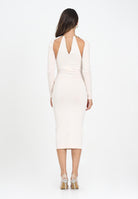 ELISABETTA FRANCHI Abito midi latte da donna con snake gioiello<BR/> AM11S56E2 DZ9 ELISABETTA FRANCHI 