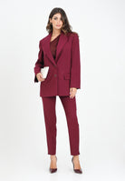 SIMONA CORSELLINI Pantalone elegante bordeaux da donna A25CPPA02804-C00023 V0741 SIMONA CORSELLINI 