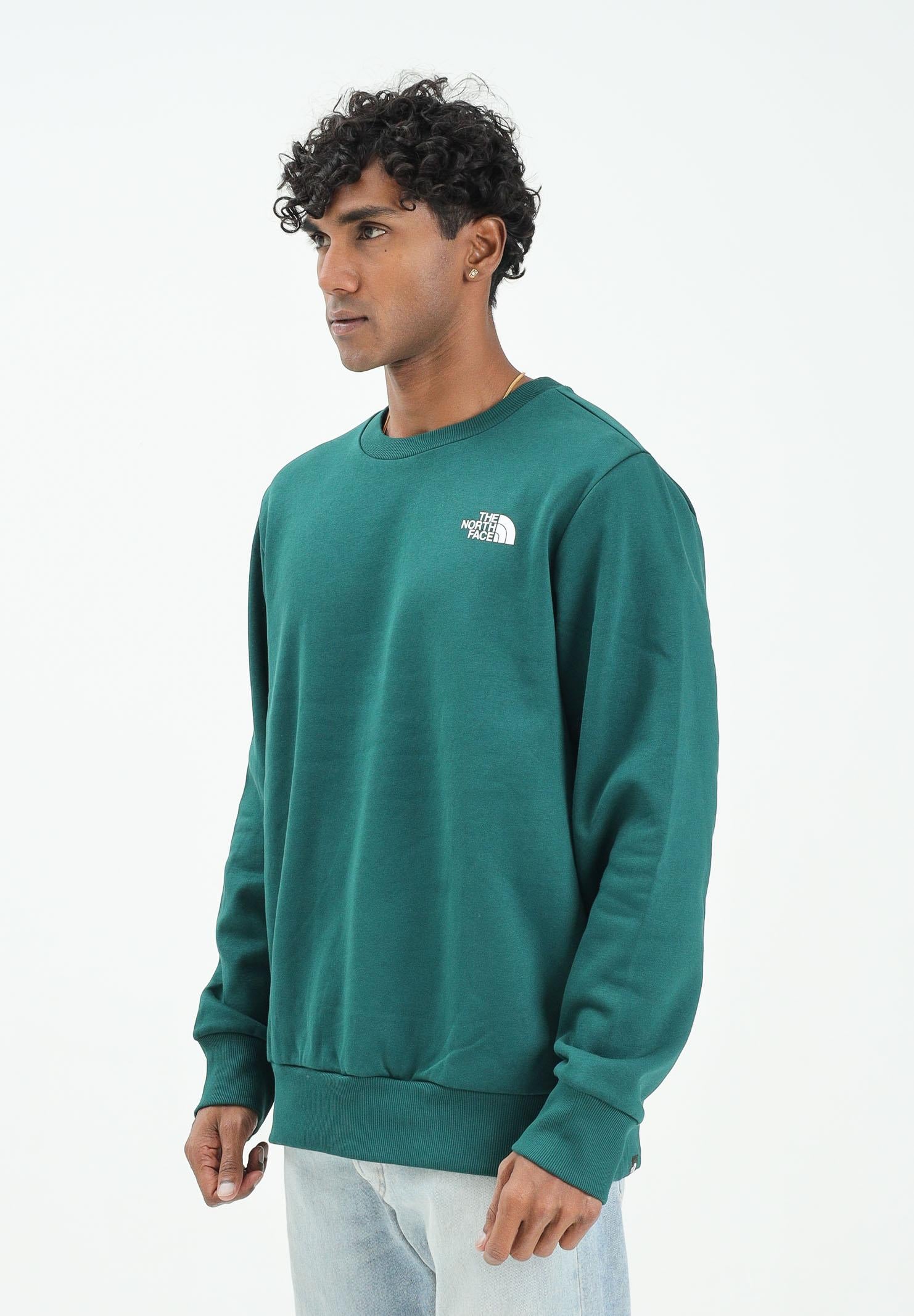 THE NORTH FACE Felpa girocollo Essential verde da uomo NF0A89FB1KI1  THE NORTH FACE 