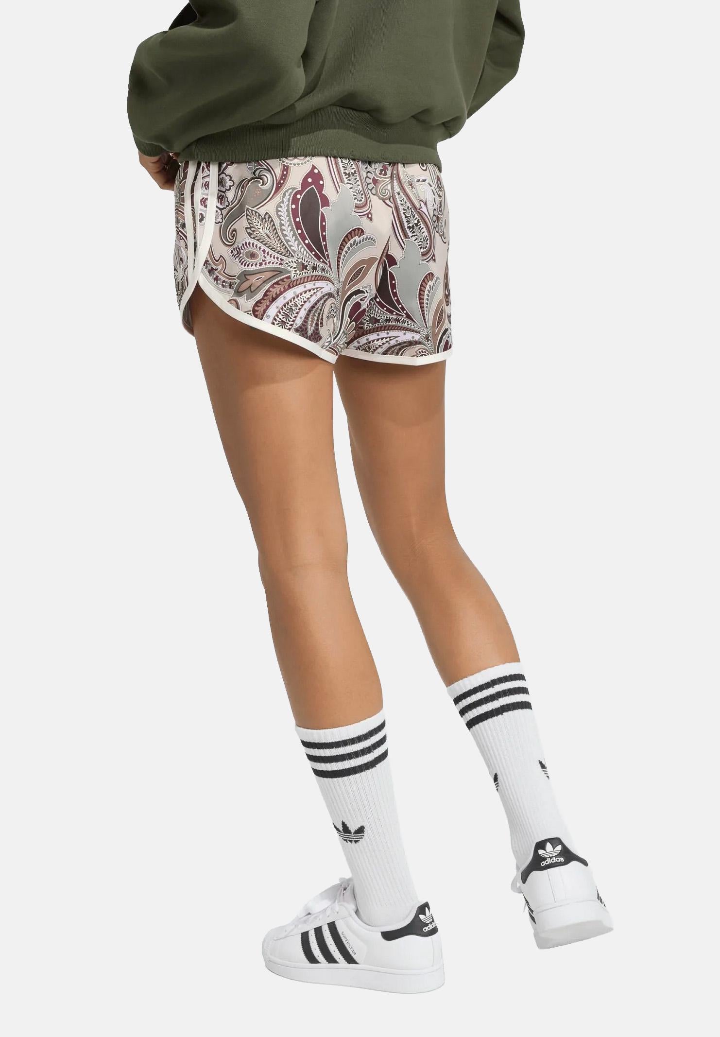 ADIDAS ORIGINALS shorts sportivi Multicolor nei toni beige, bordeaux, grigio e panna donna. HY5002 . ADIDAS ORIGINALS 