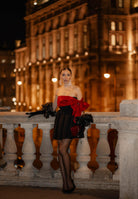 SANTAS Abito corto GRÂCE nero da donna PV2617 RONE SANTAS 