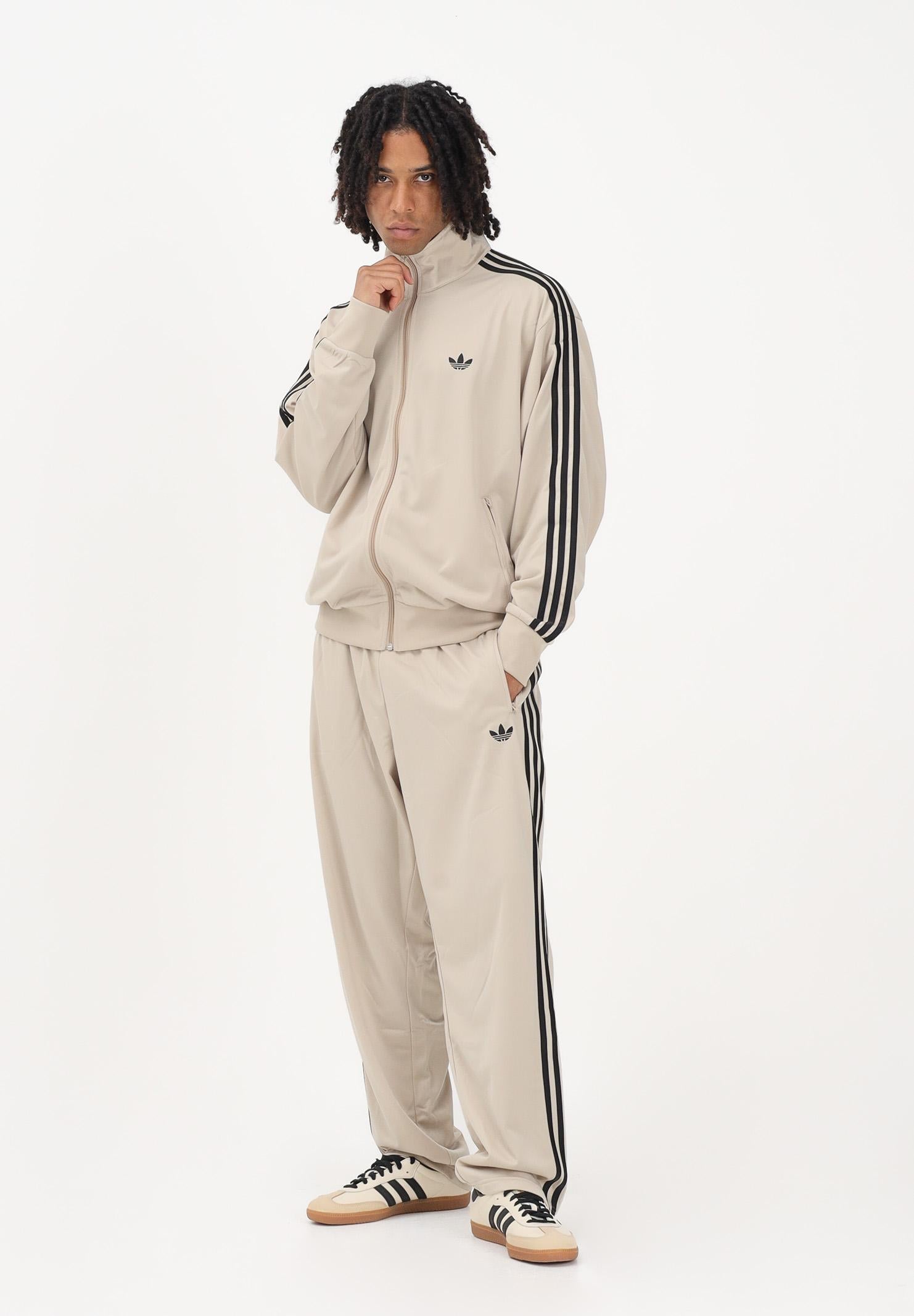 ADIDAS ORIGINALS Pantalone sportivo Firebird beige e nero da uomo KE6679 . ADIDAS ORIGINALS 