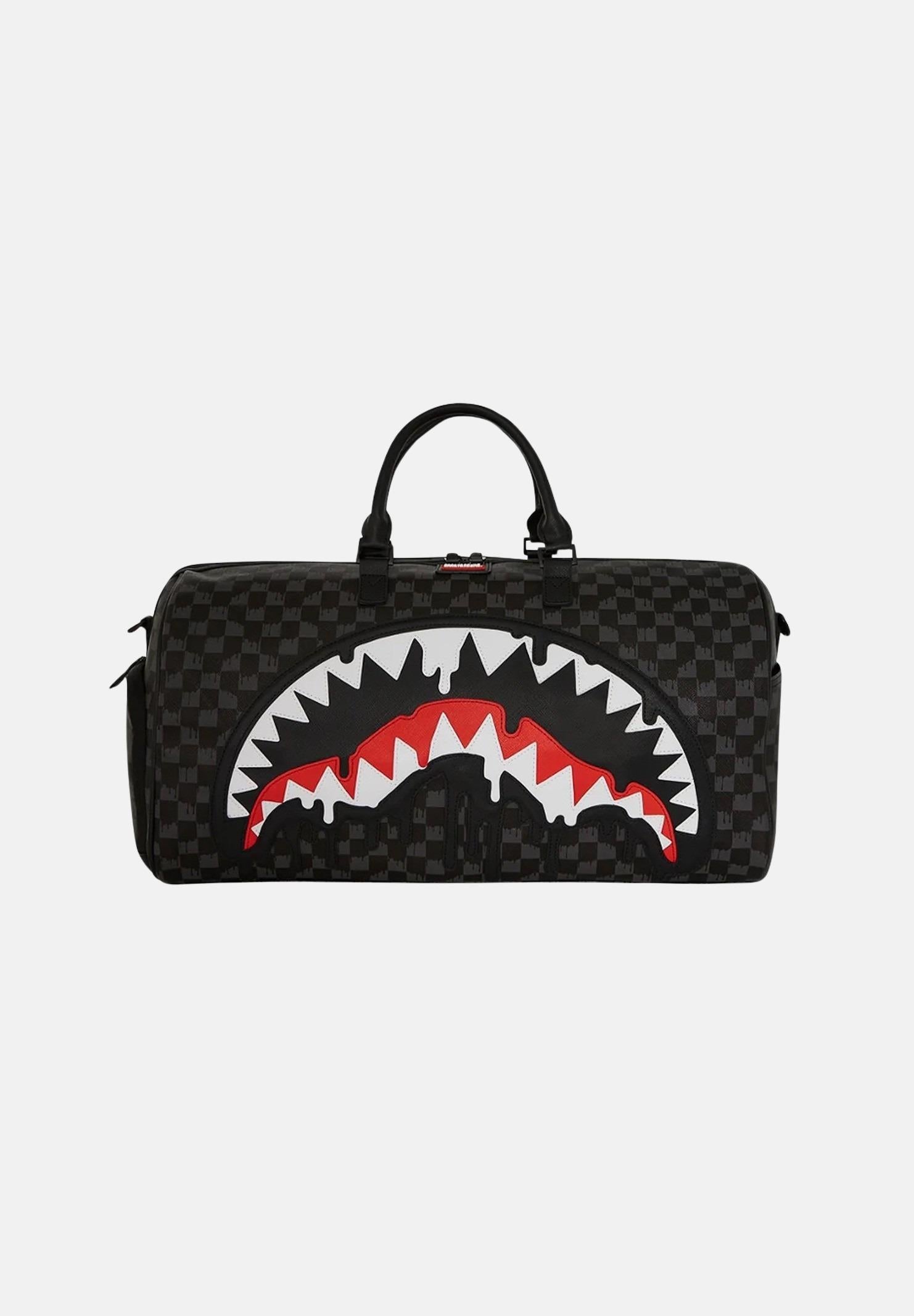 SPRAYGROUND Borsone Dripping Sharks In Paris Duffle nero per uomo e donna 910D7966NSZ  SPRAYGROUND 