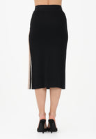 ELISABETTA FRANCHI Gonna midi in maglia nera da donna GK27S61E2 685 ELISABETTA FRANCHI 