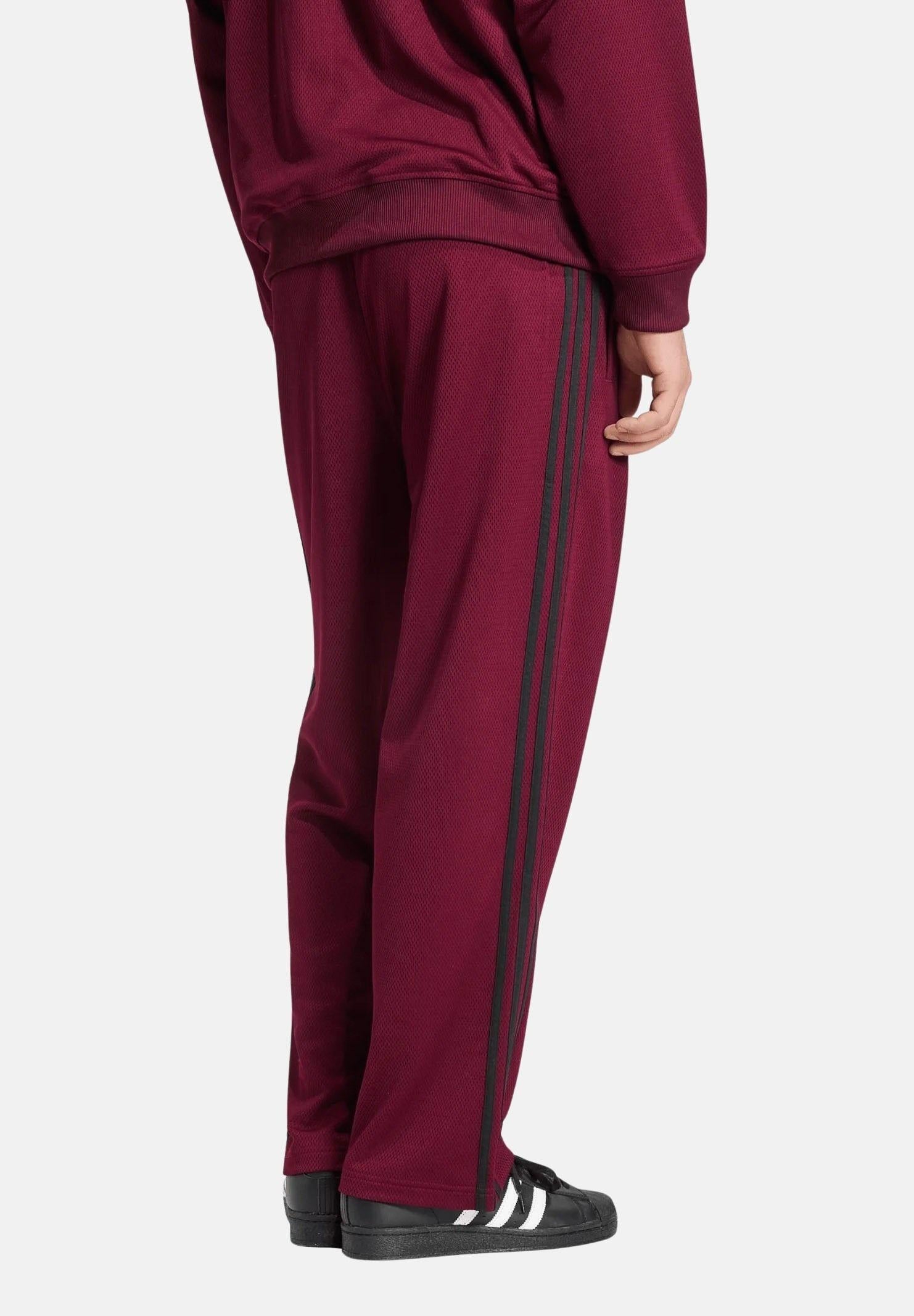 ADIDAS ORIGINALS pantaloni sportivi Pantalone Jogger A Bande Mesh TP maroon bordeaux da uomo. KR1396 . ADIDAS ORIGINALS 