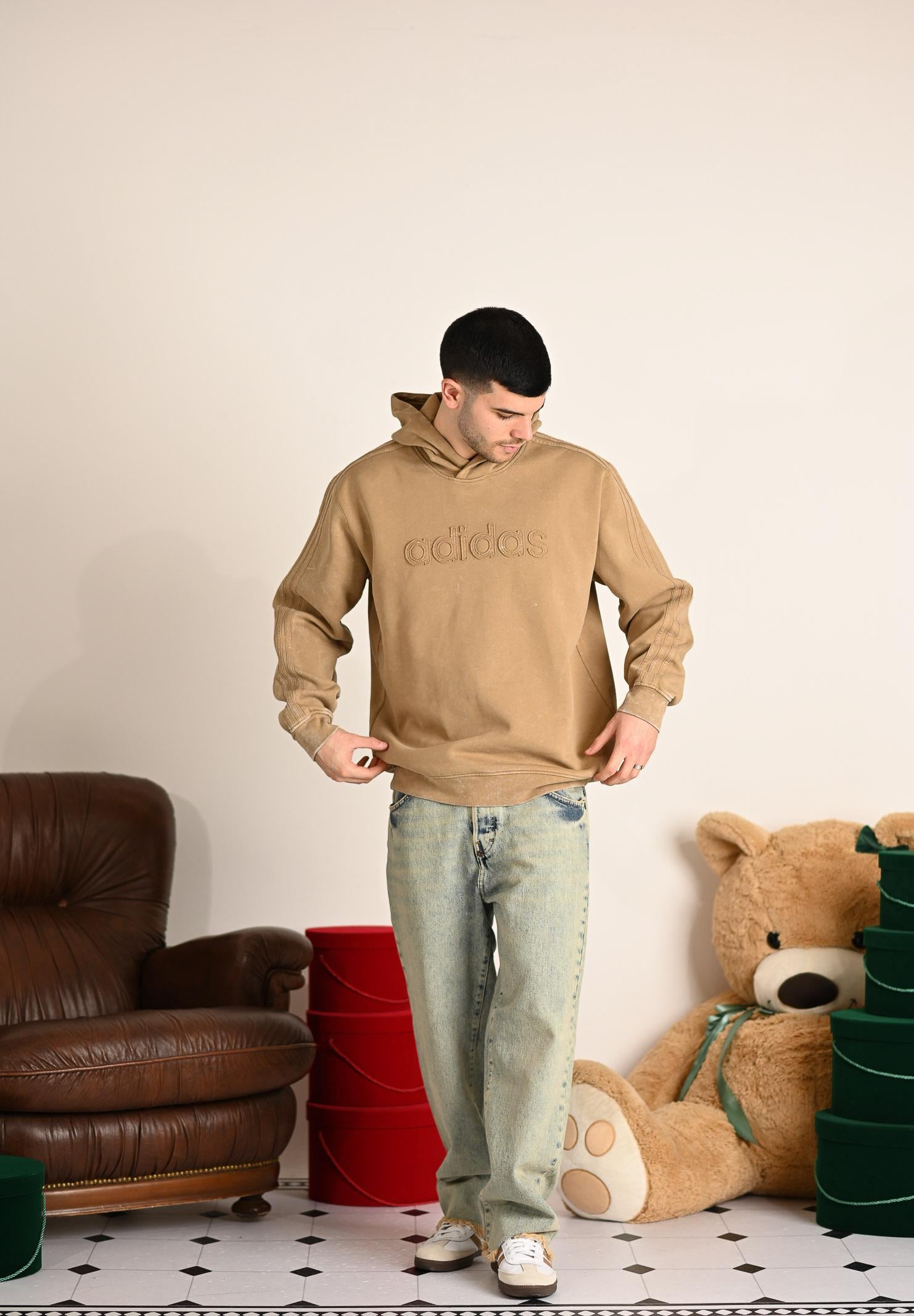 I'M BRIAN Jeans in denim vintage da uomo con sfumature vissute BRAD L2425 I'M BRIAN 